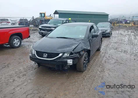 2014 Honda Civic Ex z USA, uszkodzony, nr VIN 19XFB2F86EE207794